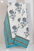 20s Cotton KING SIZE Bed Cover In Floral Block Print